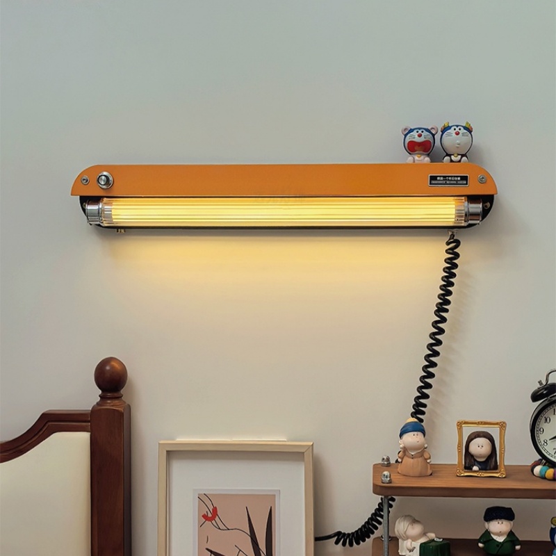 Home Office Industrial Style - Lampada da parete in alluminio stile