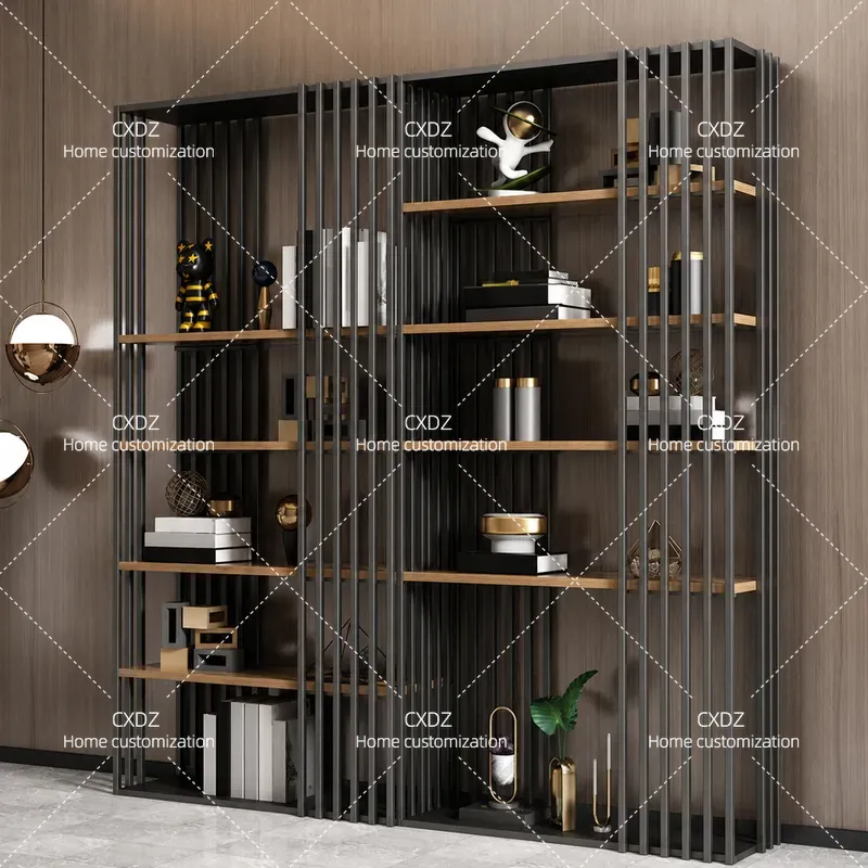 Home Office Industrial Style - Libreria Moderna in Legno Massello da