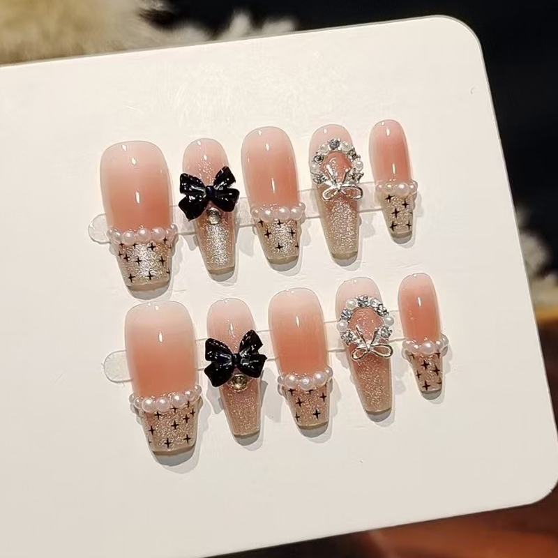 Home Office Setup Ideas - 10 Pezzi Unghie Finte Press-on Stile