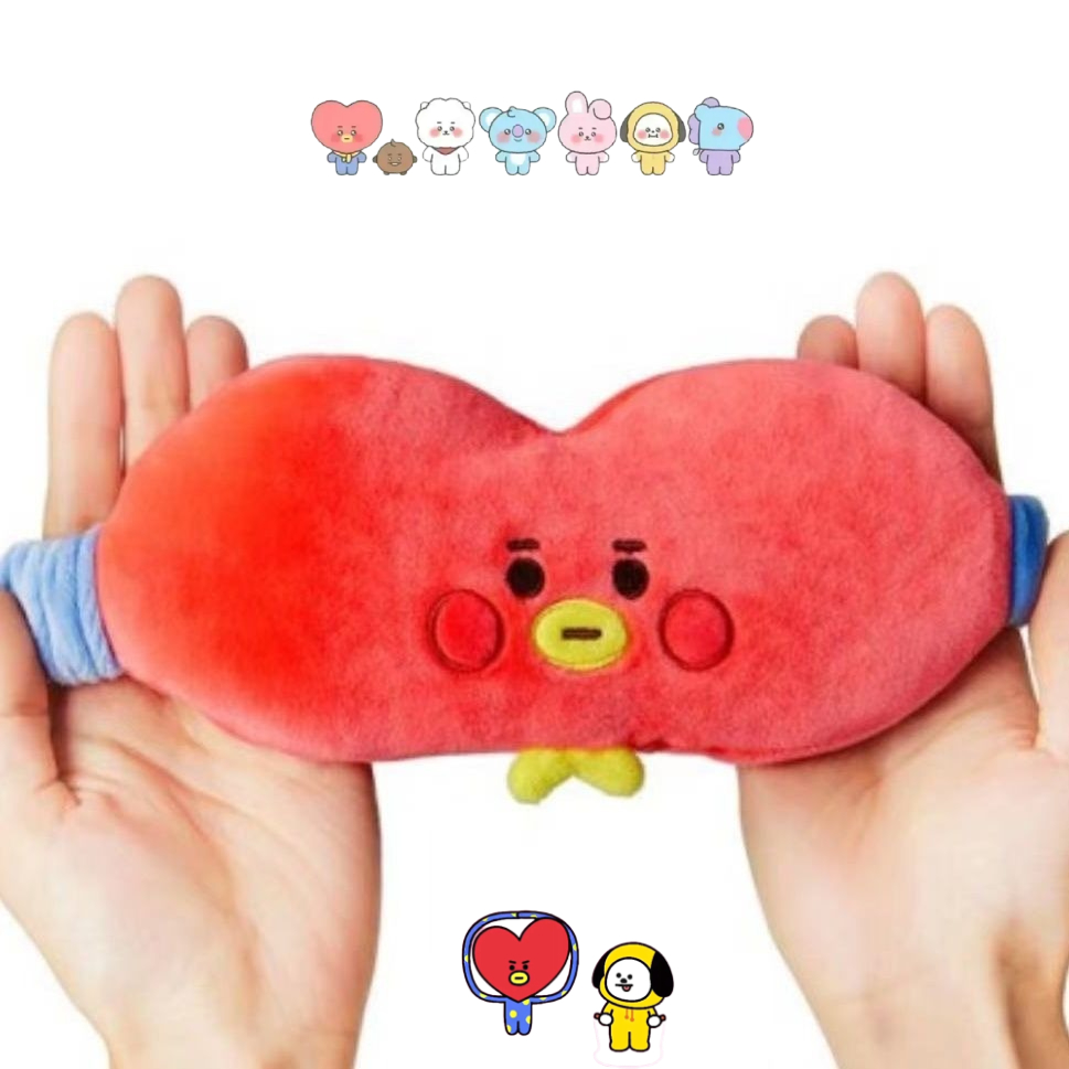 Home Office Setup Ideas - Mascherina per occhi in peluche BT21,