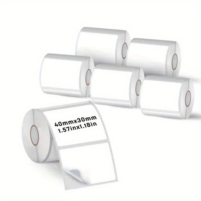 Home Office Printer - 6 rotoli 40x30mm carta per etichette