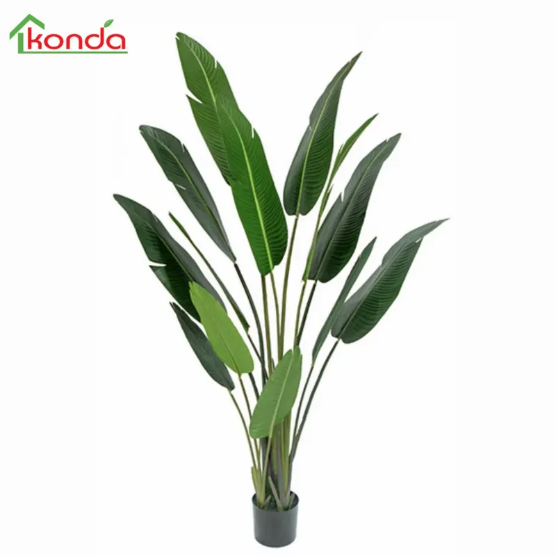 Home Office With Plants - Piante di Banano Artificiali per Decorazione