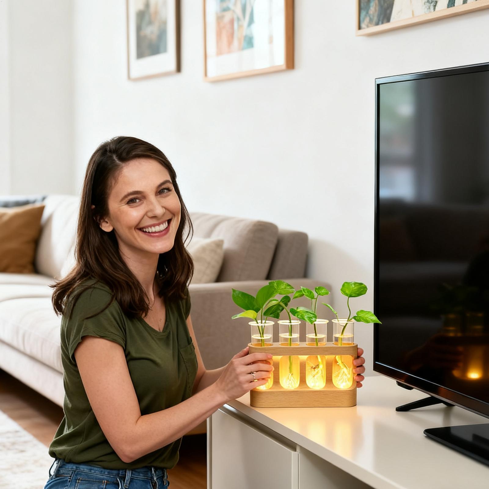 Terrario per provette in vetro - Home Office With Plants recensione e prezzo