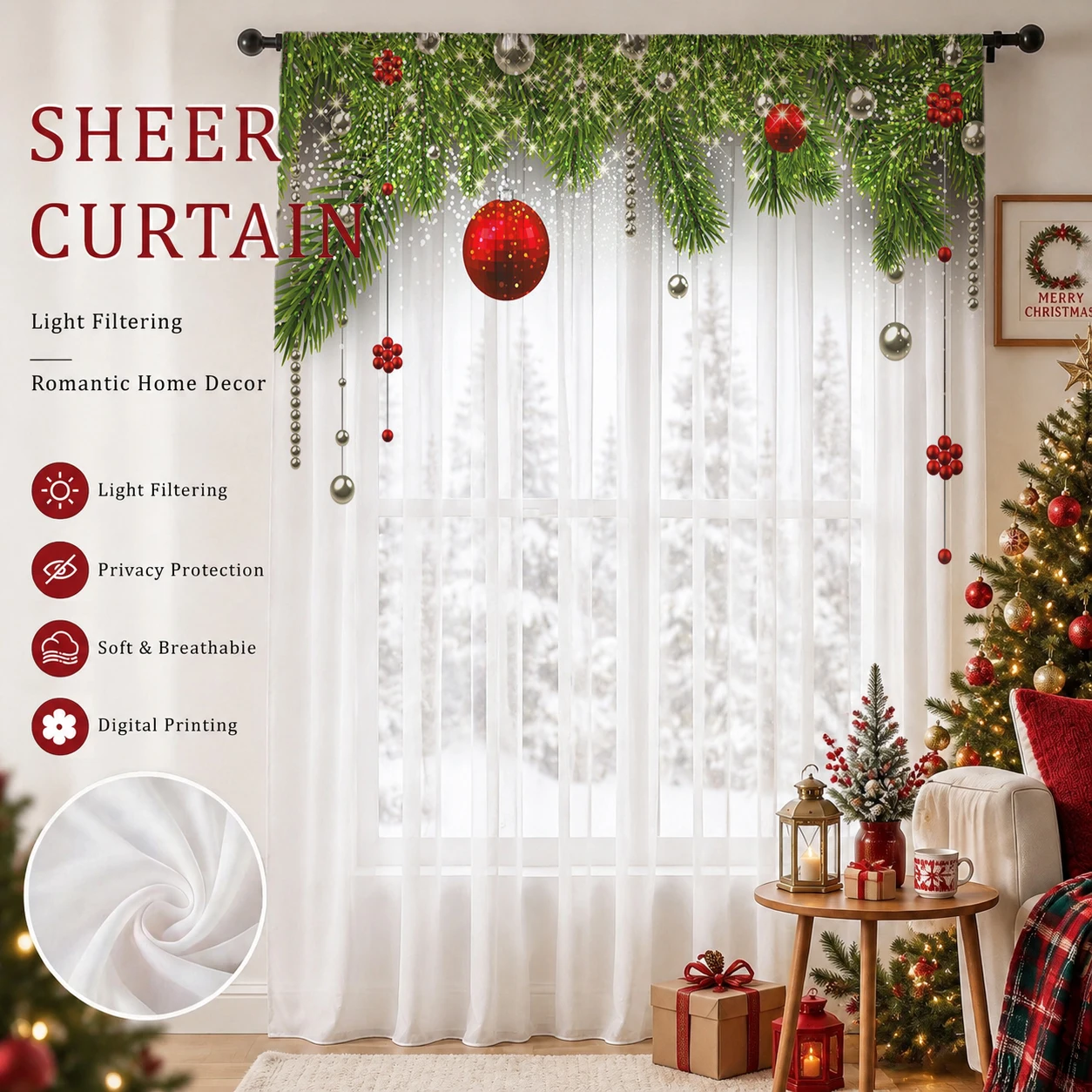 Tenda Trasparente Sfumata Nata - Home Office With Plants recensione e prezzo