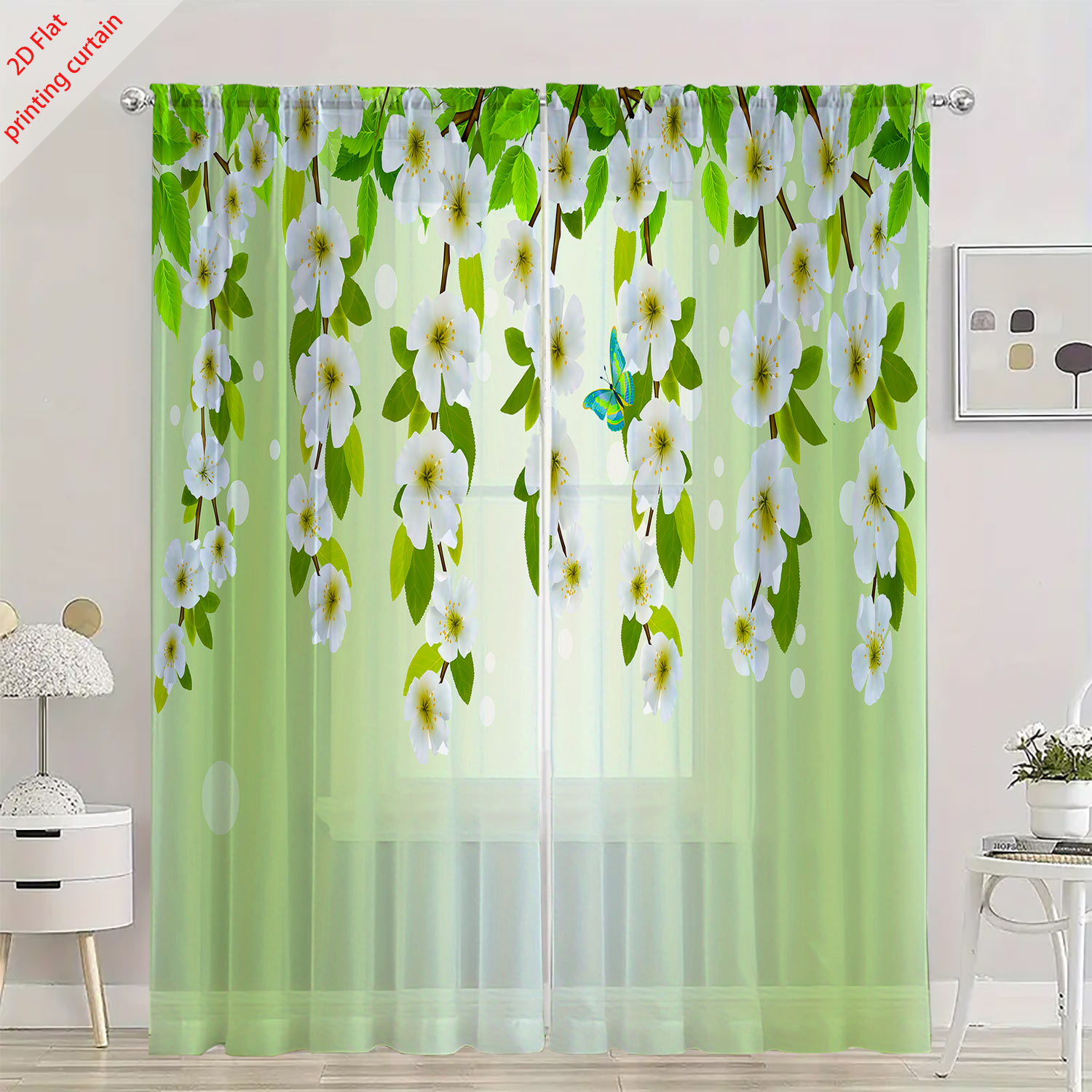 Tenda di garza trasparente sta - Home Office With Plants recensione e prezzo
