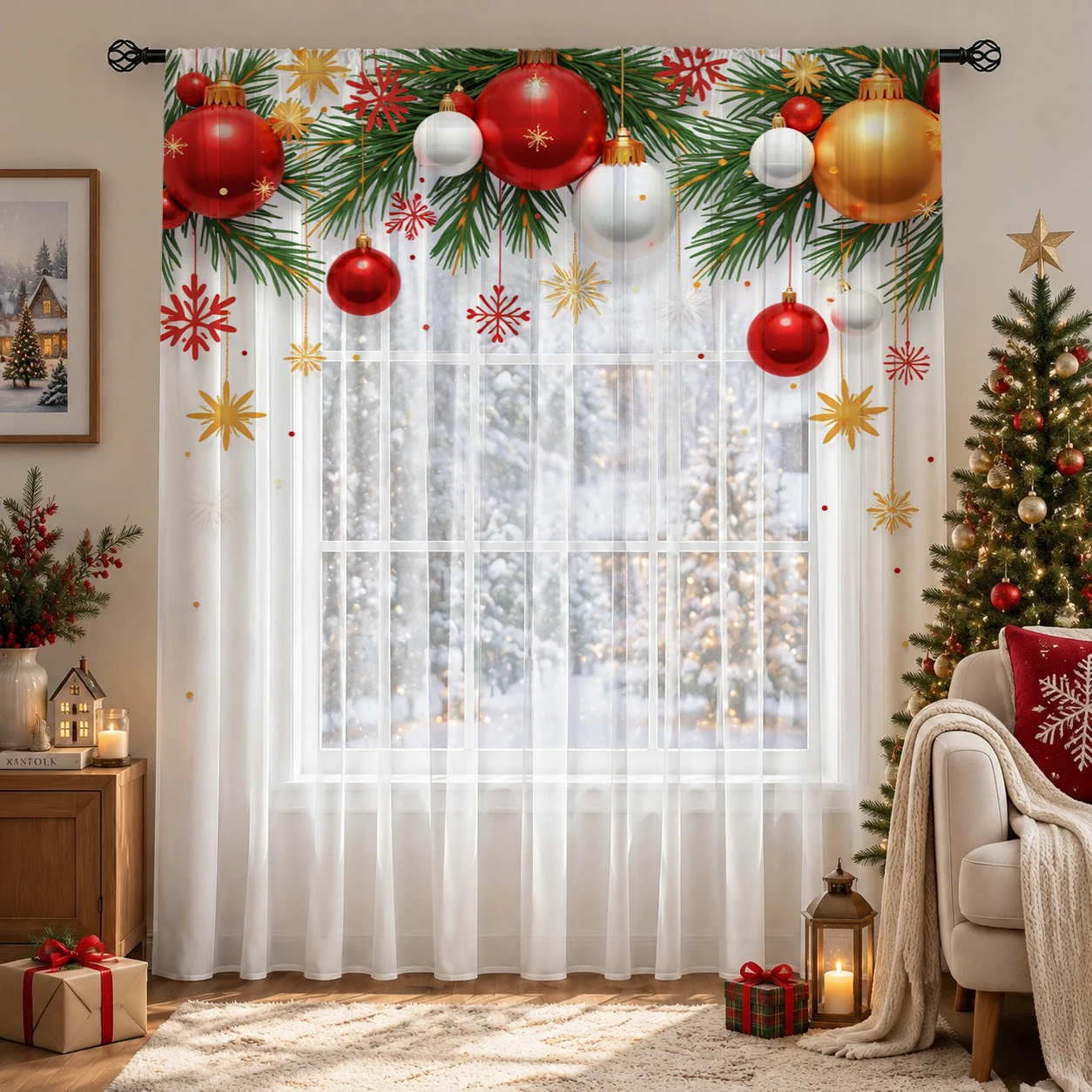 Tenda Trasparente Sfumata per  - Home Office With Plants recensione e prezzo