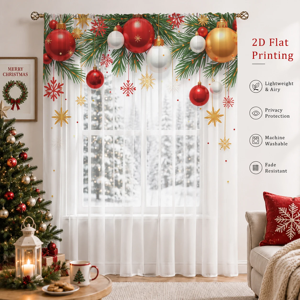 Tenda Trasparente Sfumata per  - Home Office With Plants recensione e prezzo