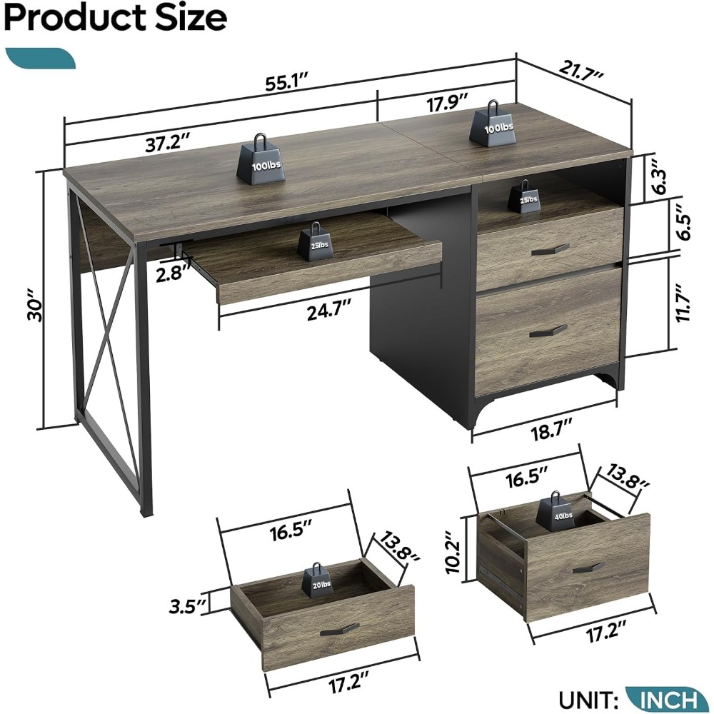Scrivania in stile industriale - Home Office Industrial Style recensione e prezzo