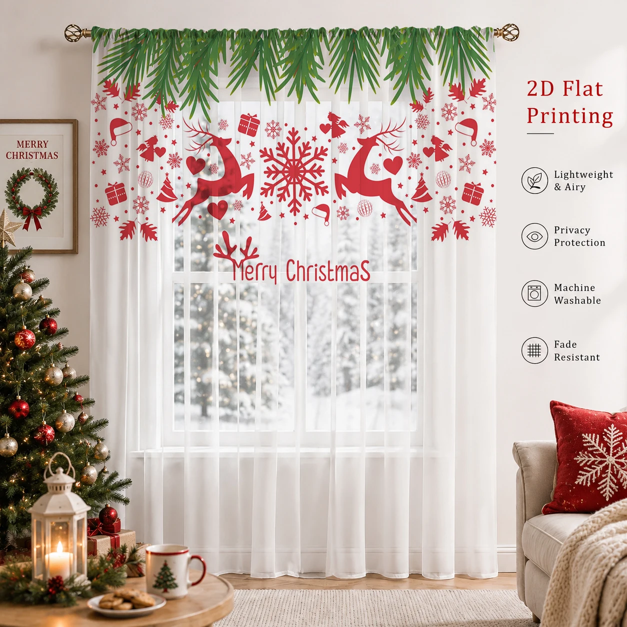 Tenda Trasparente Sfumata Nata - Home Office With Plants recensione e prezzo