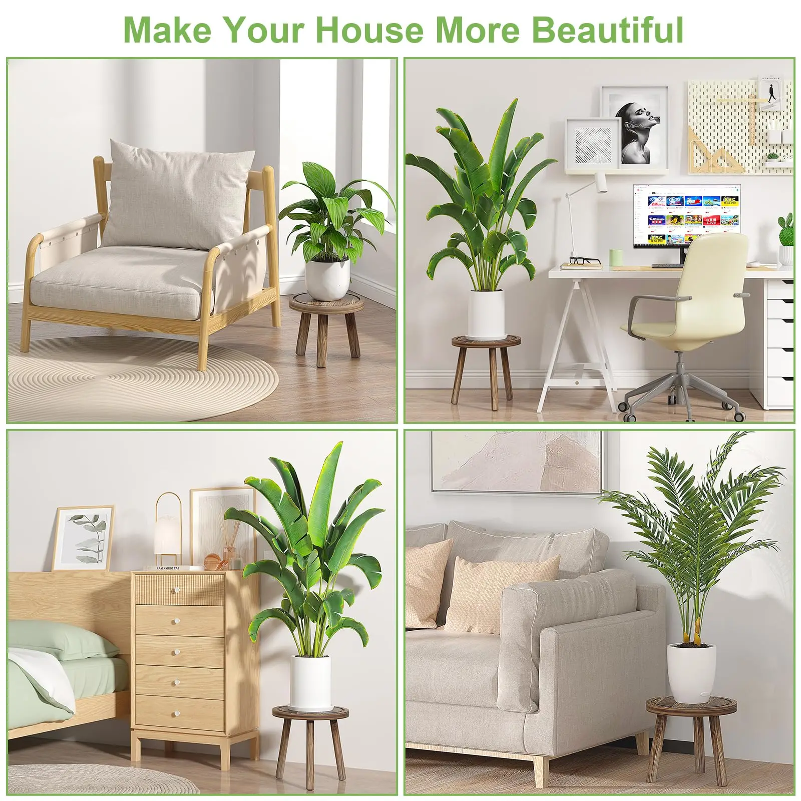 Set di 3 Supporti per Piante i - Home Office With Plants recensione e prezzo