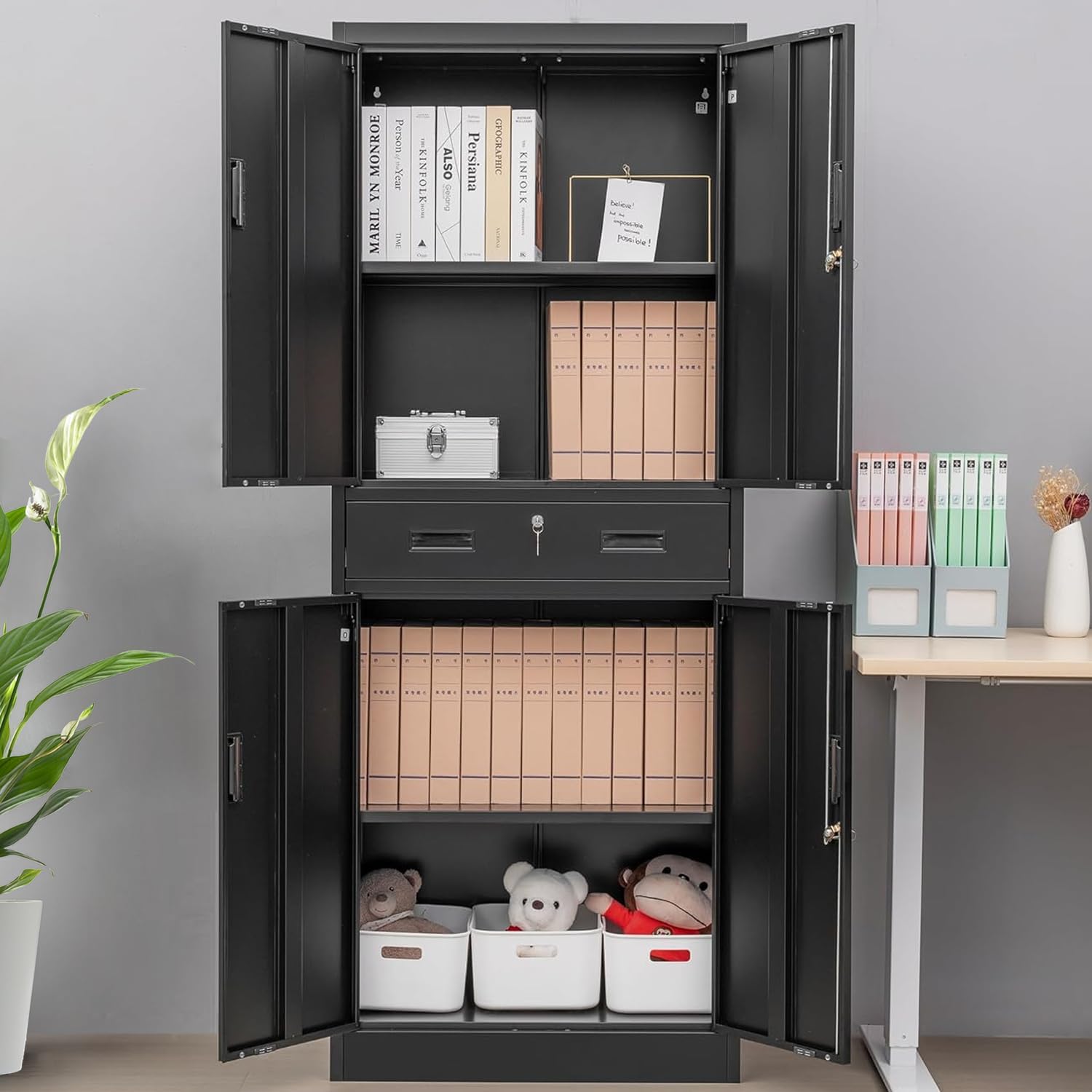 Armadio Alto in Metallo con Ca - File Cabinet Drawer recensione e prezzo