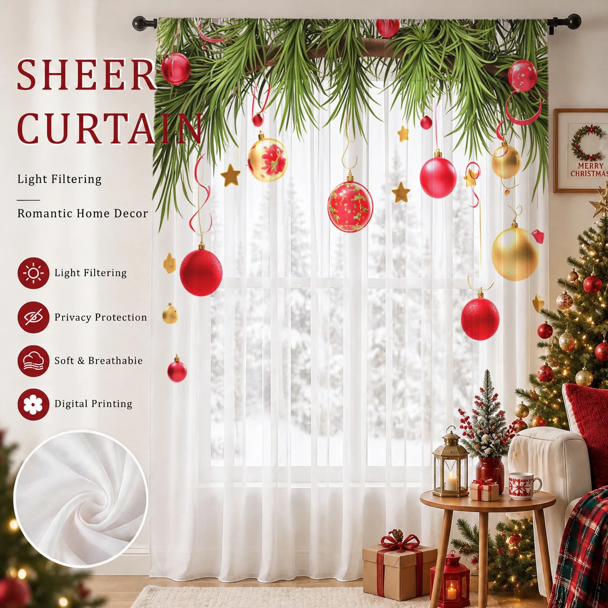 Tenda Trasparente Sfumata Nata - Home Office With Plants recensione e prezzo