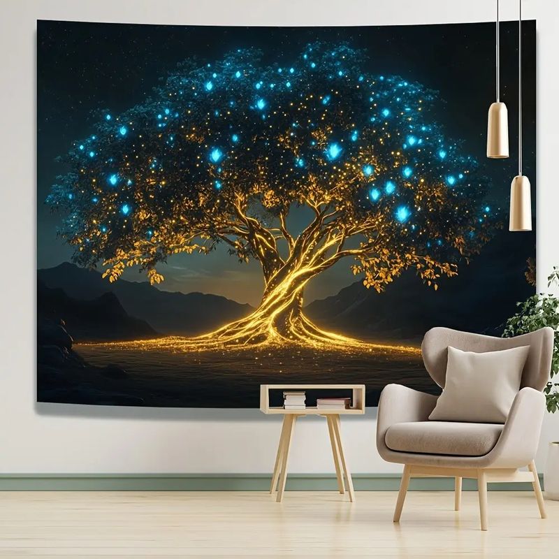 VIKAMA Arazzo Luminoso Albero  - Home Office Yoga Room recensione e prezzo