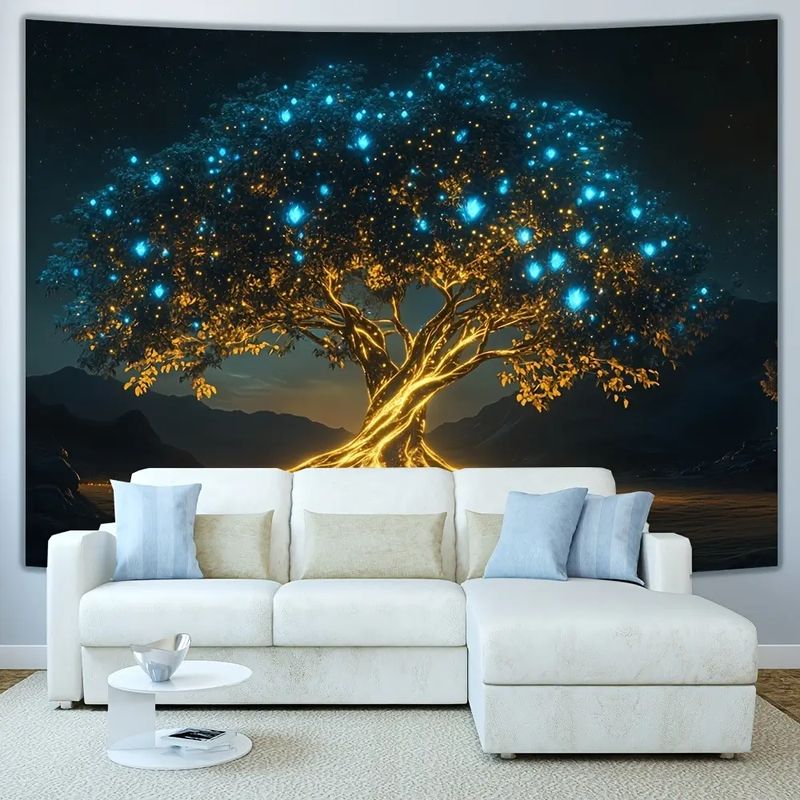 VIKAMA Arazzo Luminoso Albero  - Home Office Yoga Room recensione e prezzo