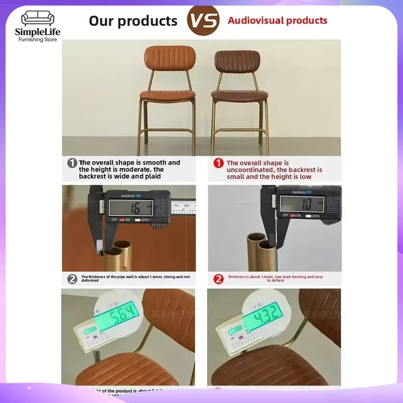 Sedia da Pranzo in Ferro Stile - Home Office Industrial Style recensione e prezzo