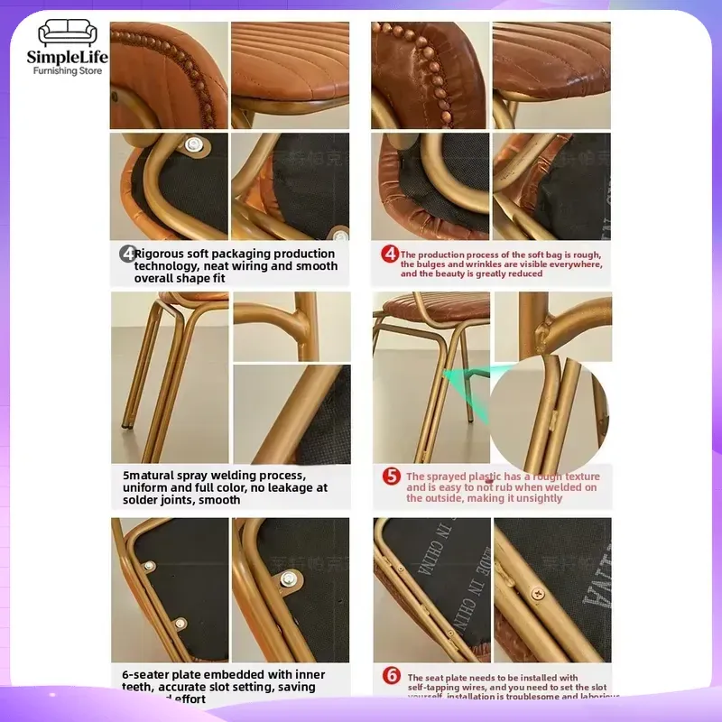 Sedia da Pranzo in Ferro Stile - Home Office Industrial Style recensione e prezzo