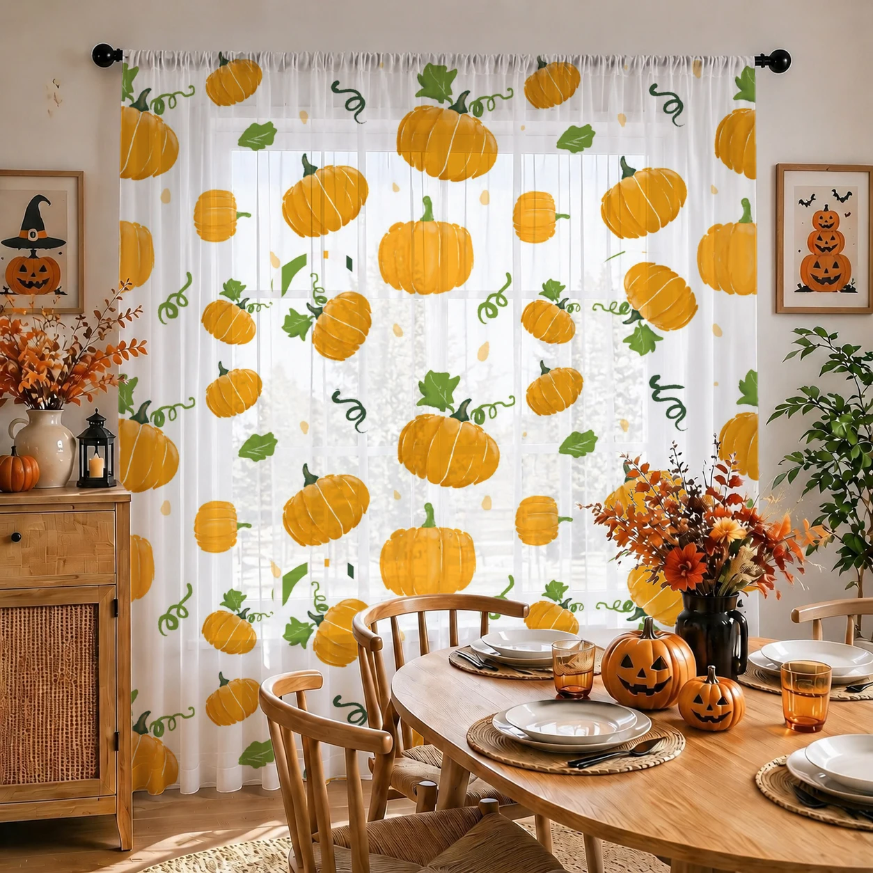 Tenda Trasparente di Halloween - Home Office With Plants recensione e prezzo